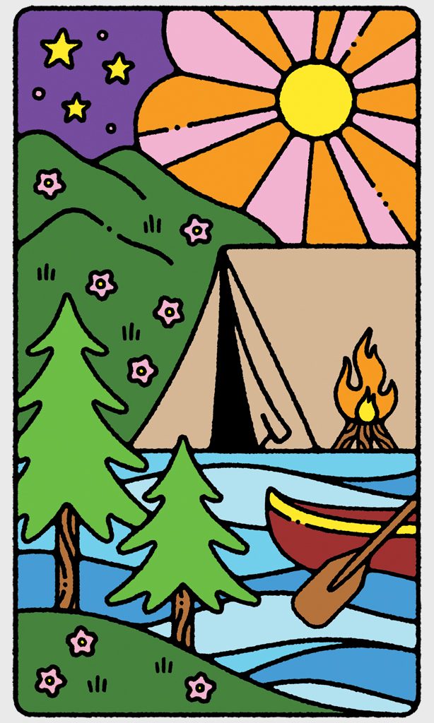 illustration of camp